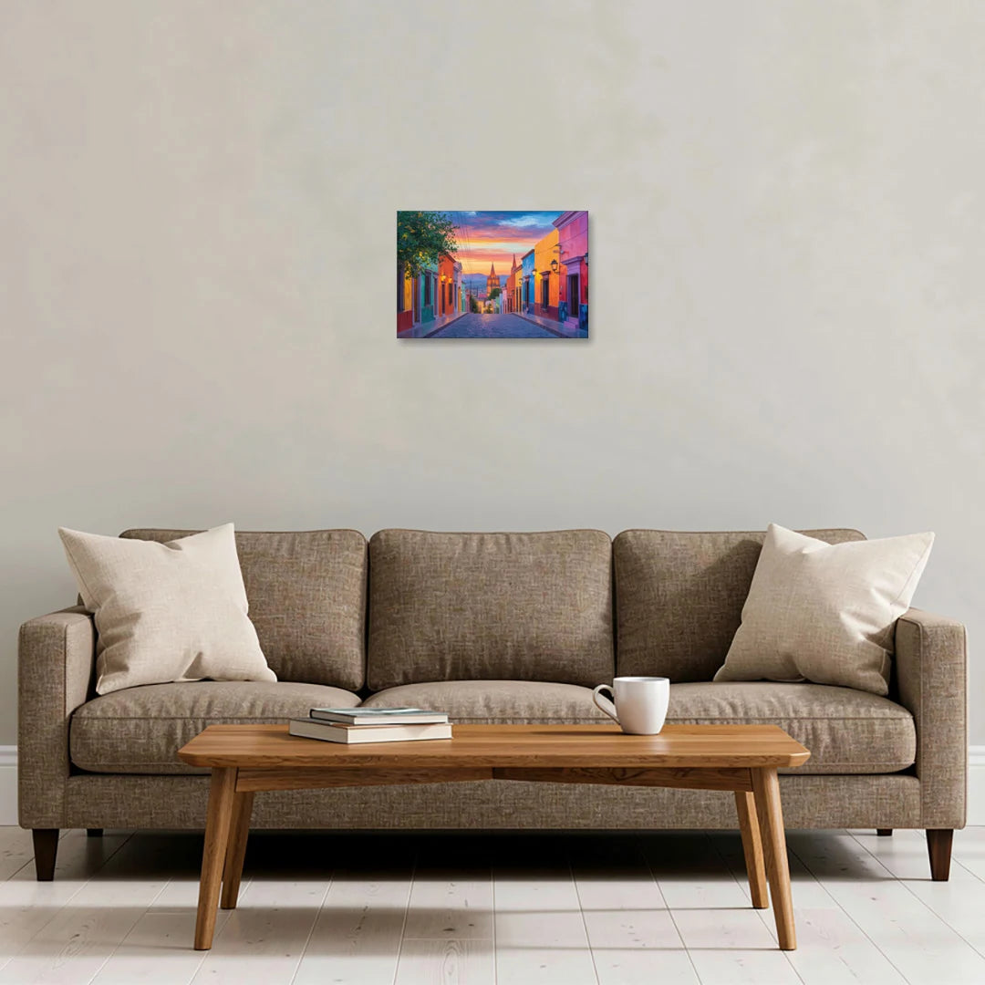 Calle Aldama Sunset - Canvas Wall Art - Sofa - 18x12