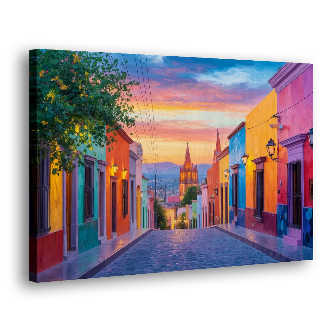 Calle Aldama Sunset Side - Canvas Wall Art