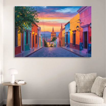 Calle Aldama Sunset Living Room - Canvas Wall Art