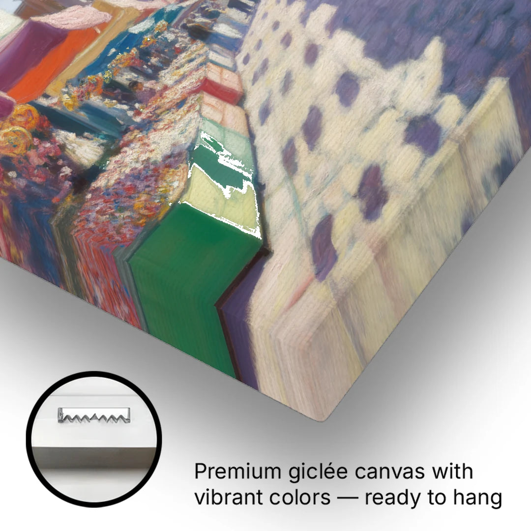 Calle de los Dulces - Canvas Wall Art - Gallery Wrap Corner