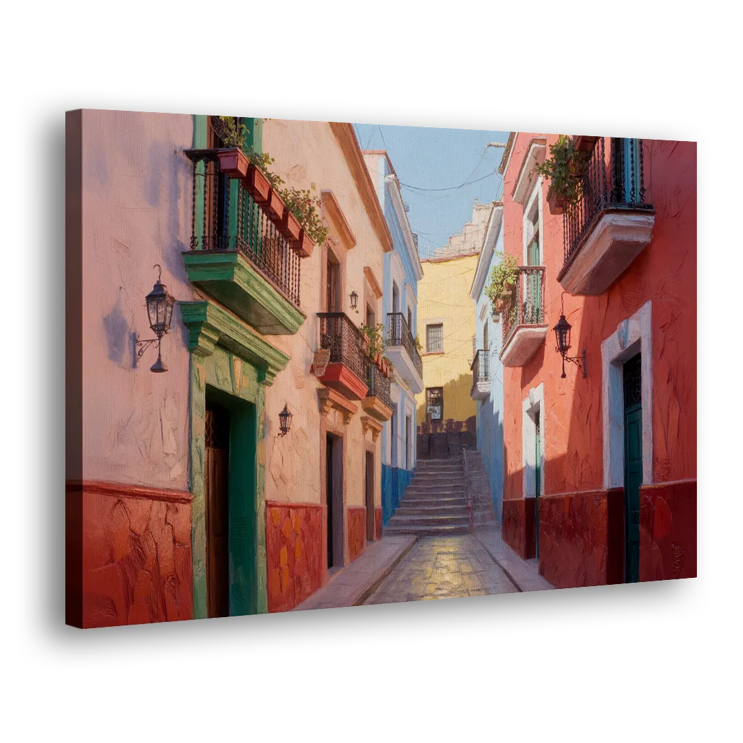 Callejón del Beso Alley Side - Canvas Wall Art