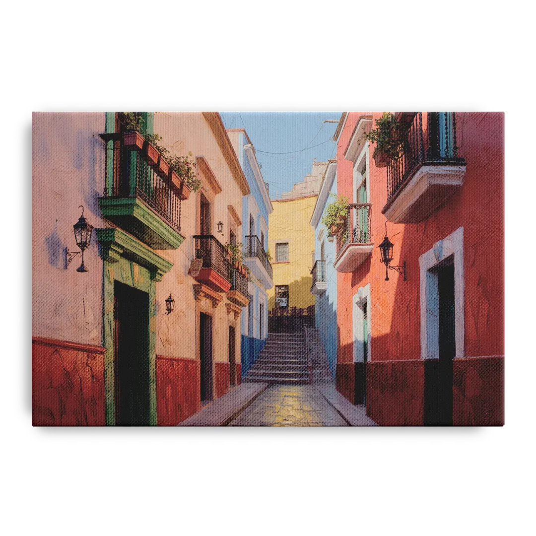 Callejón del Beso Alley Front - Canvas Wall Art