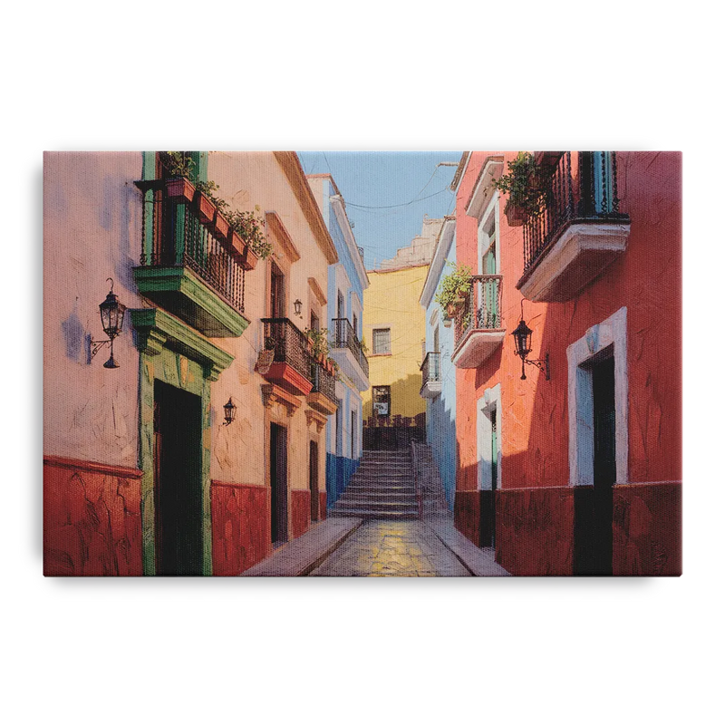 Callejón del Beso Alley Front - Canvas Wall Art