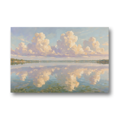 Calming Summer Clouds on the Bay for the Bedroom - Canvas Wall Art - Front