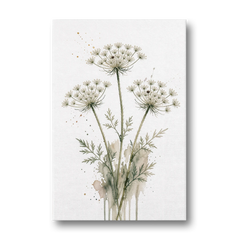Calming Wall Art for Bedroom with Queen Anne's Lace - Canvas Wall Art - Front