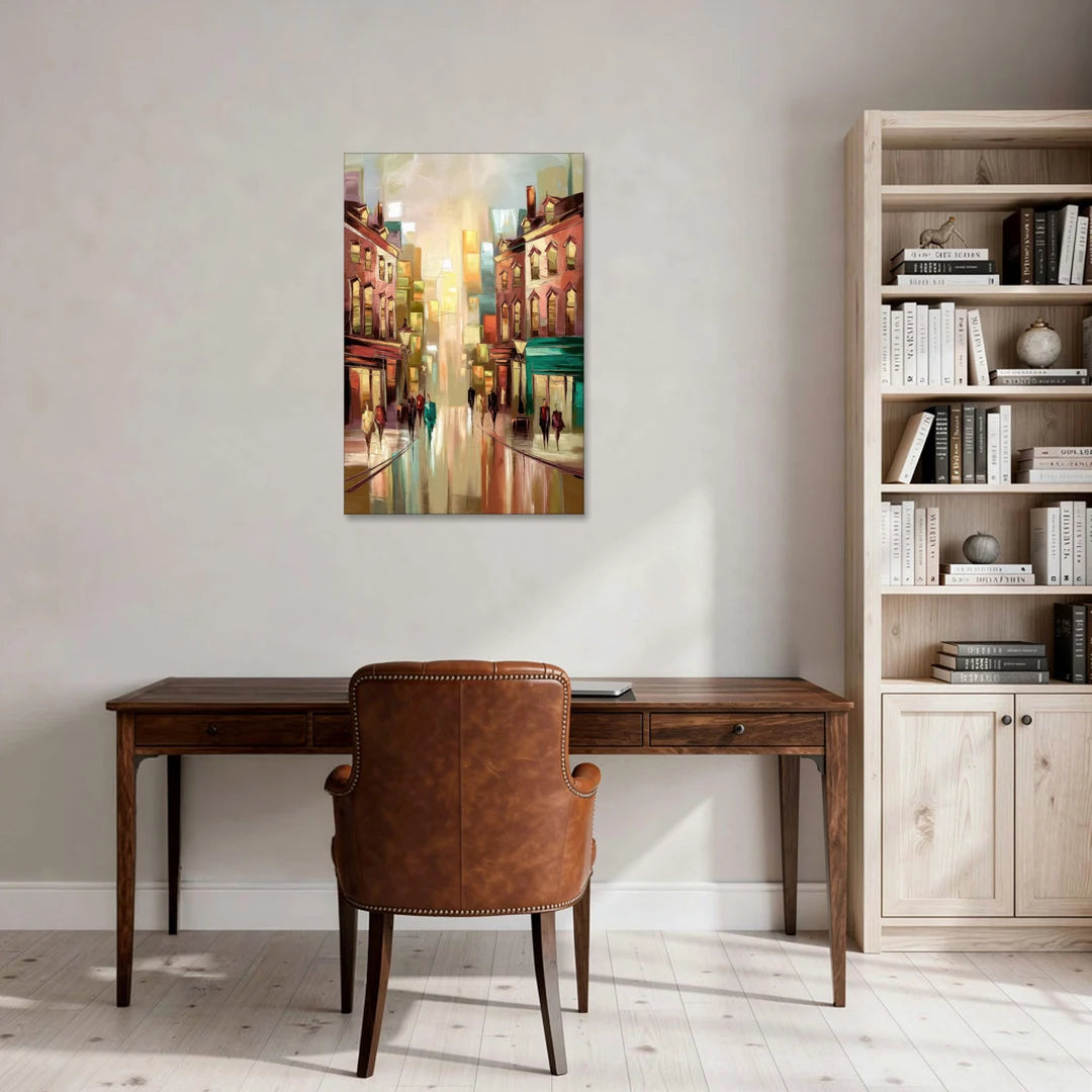 Camden Downtown Streetscape - Canvas Wall Art - Office - 24x36
