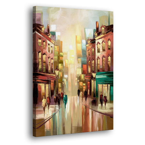 Camden Downtown Streetscape - Canvas Wall Art - Side