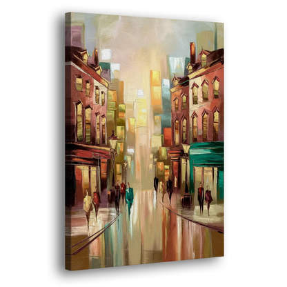 Camden Downtown Streetscape Side - Canvas Wall Art