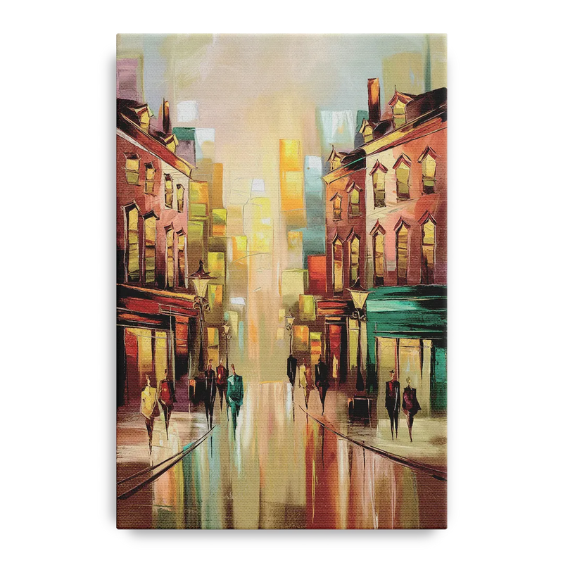 Camden Downtown Streetscape Front - Canvas Wall Art