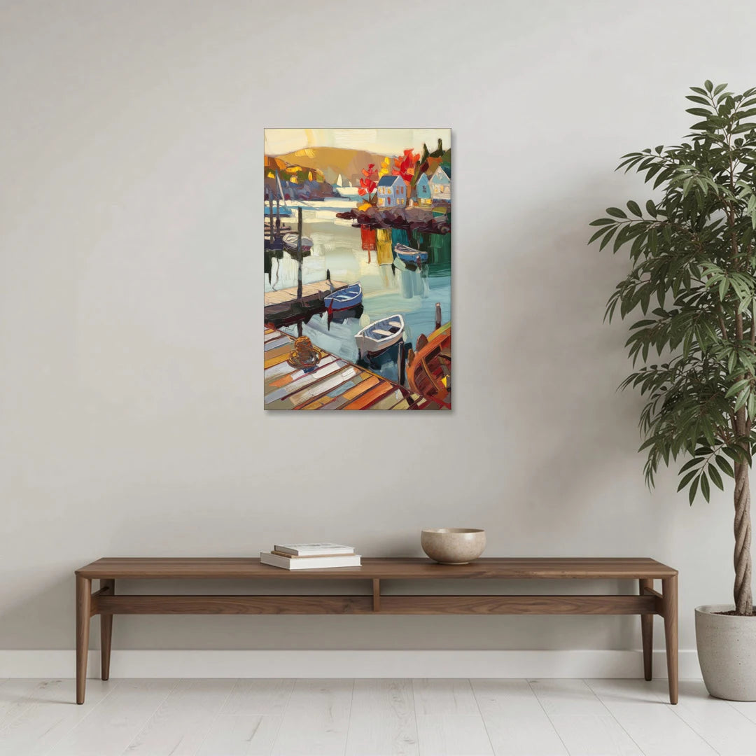 Camden Scenic Harbor View - Canvas Wall Art - Coffee Table - 24x36