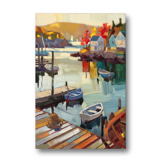Camden Scenic Harbor View - Canvas Wall Art - Front