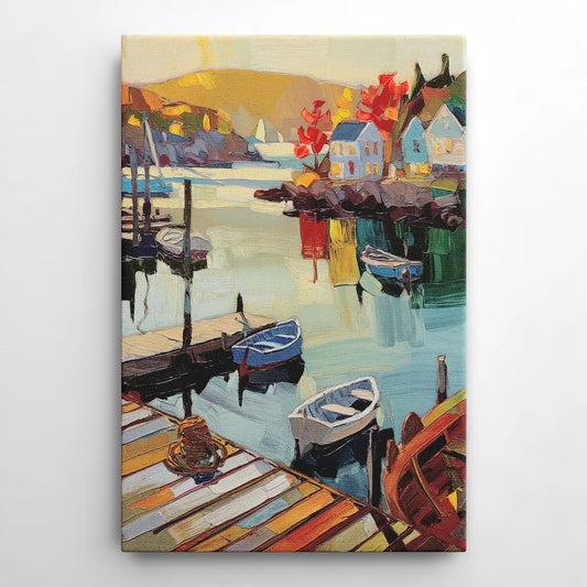 Camden Scenic Harbor View - Canvas Wall Art