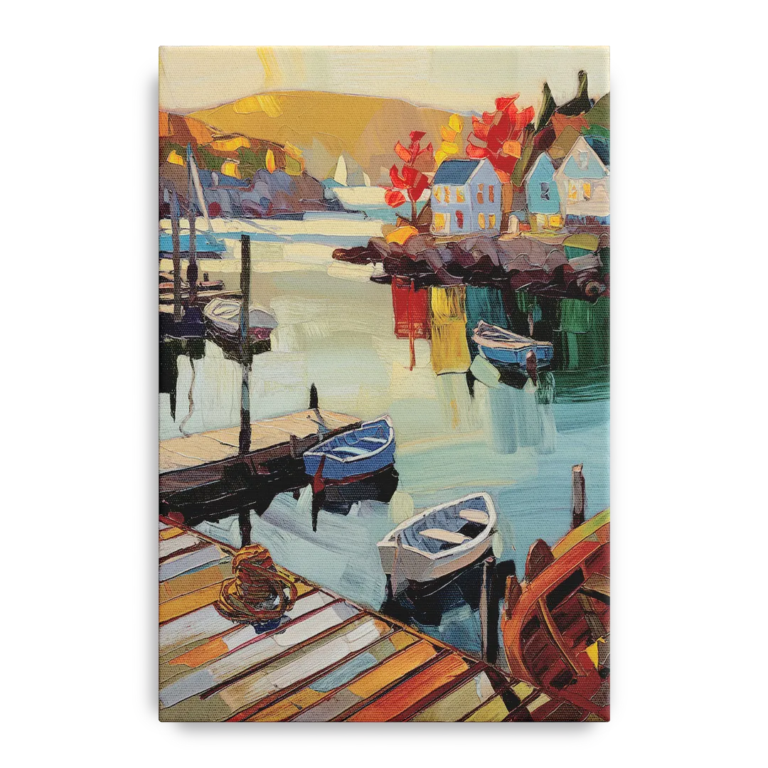 Camden Scenic Harbor View Front - Canvas Wall Art