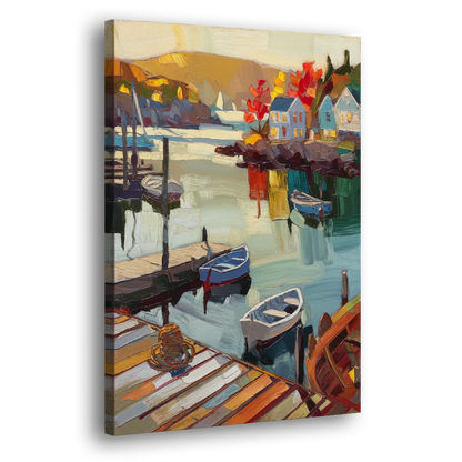 Camden Scenic Harbor View Side - Canvas Wall Art