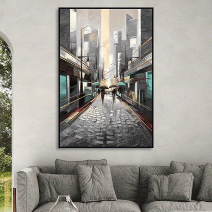 Camden Urban Charm Sitting Room - Black Canvas Wall Art