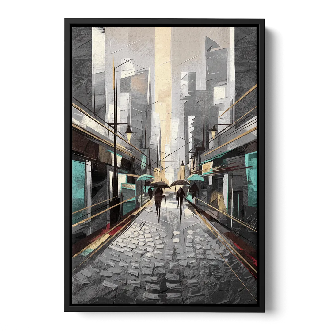 Camden Urban Charm Front - Black Canvas Wall Art