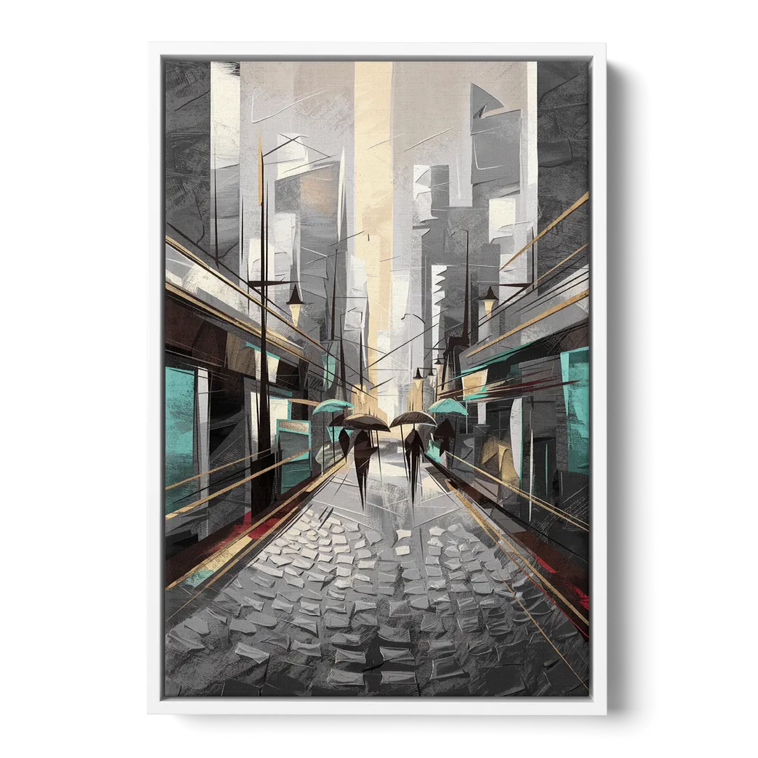 Camden Urban Charm Front - White Canvas Wall Art