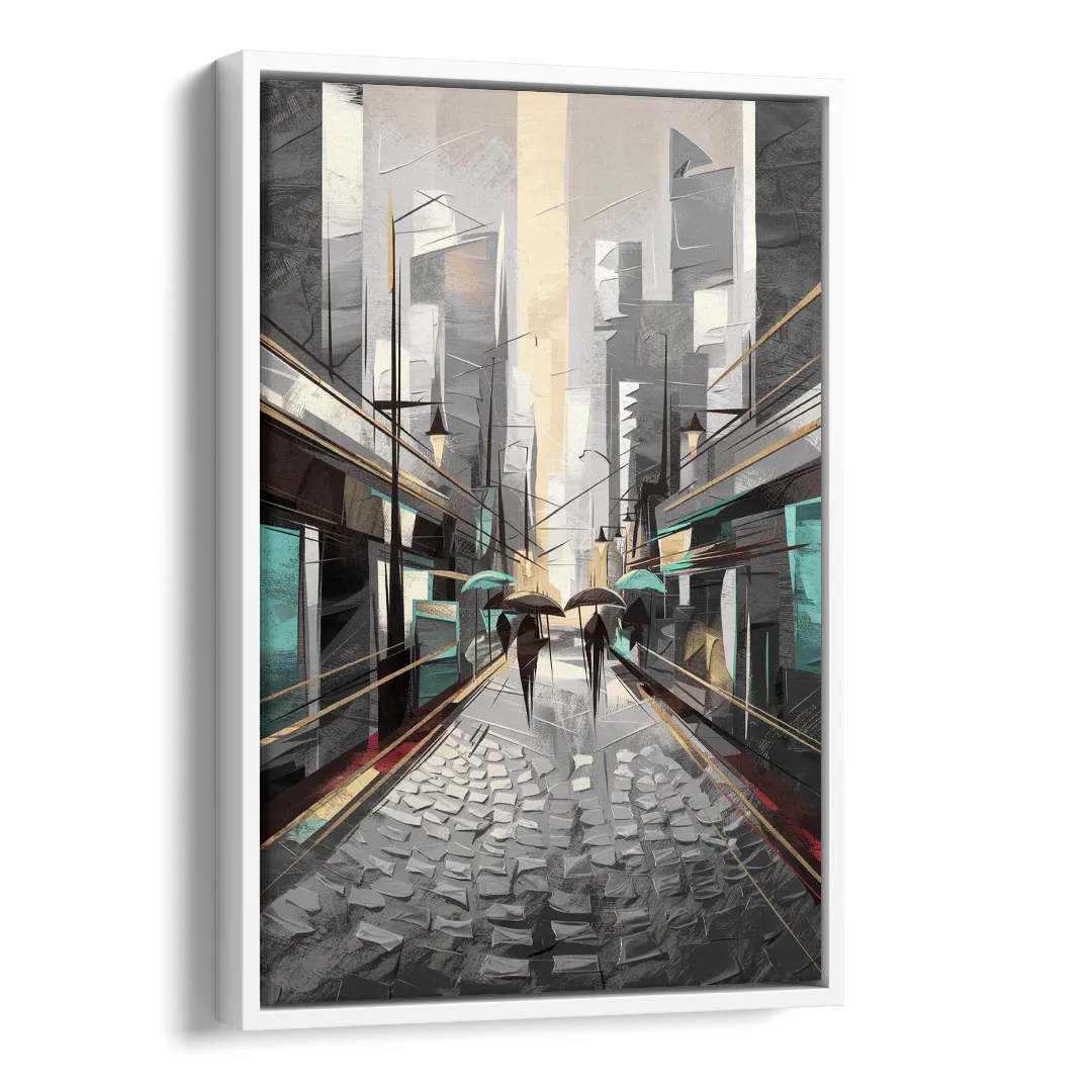 Camden Urban Charm Side - White Canvas Wall Art
