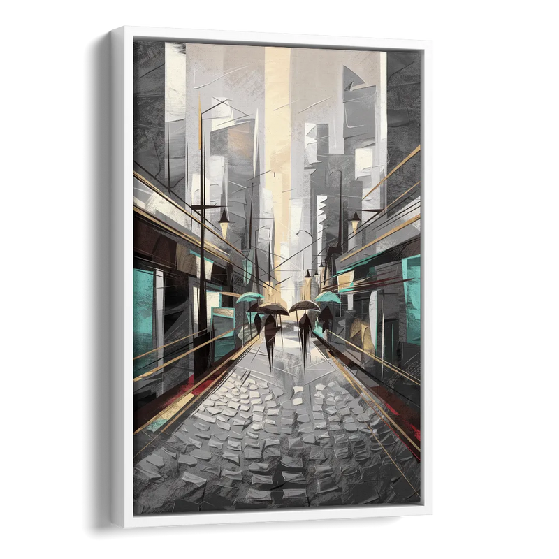 Camden Urban Charm Side - White Canvas Wall Art