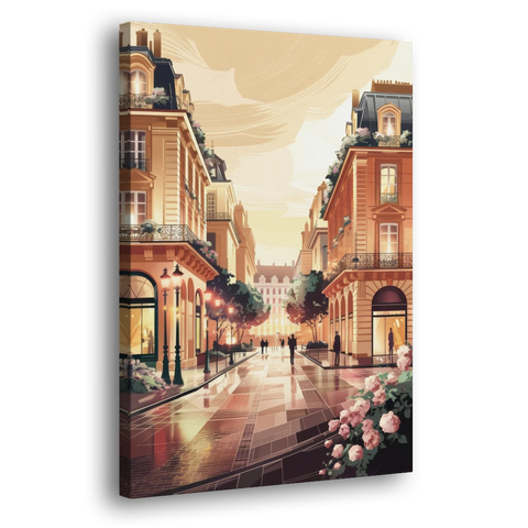 Camden Urban Charm Cityscape - Canvas Wall Art - Side