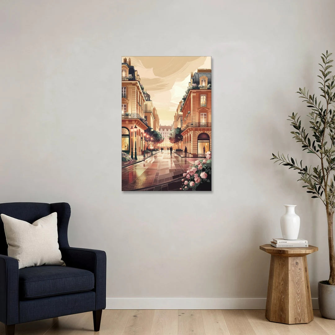 Camden Urban Charm Cityscape - Canvas Wall Art - Sofa - 24x36