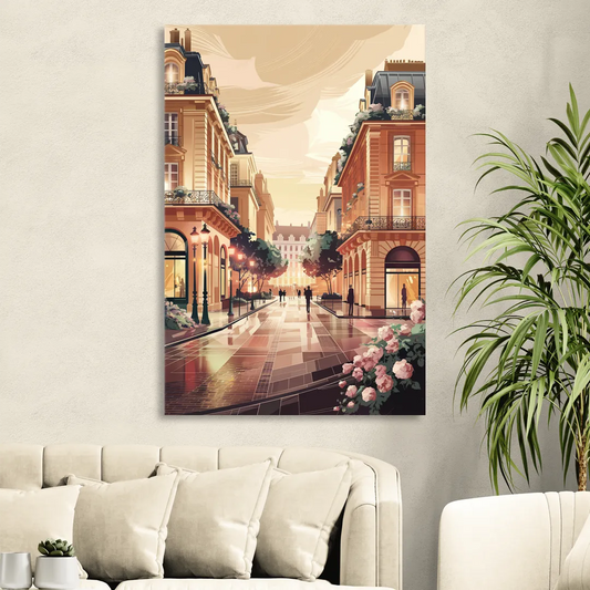 Camden Urban Charm Cityscape Living Room - Canvas Wall Art