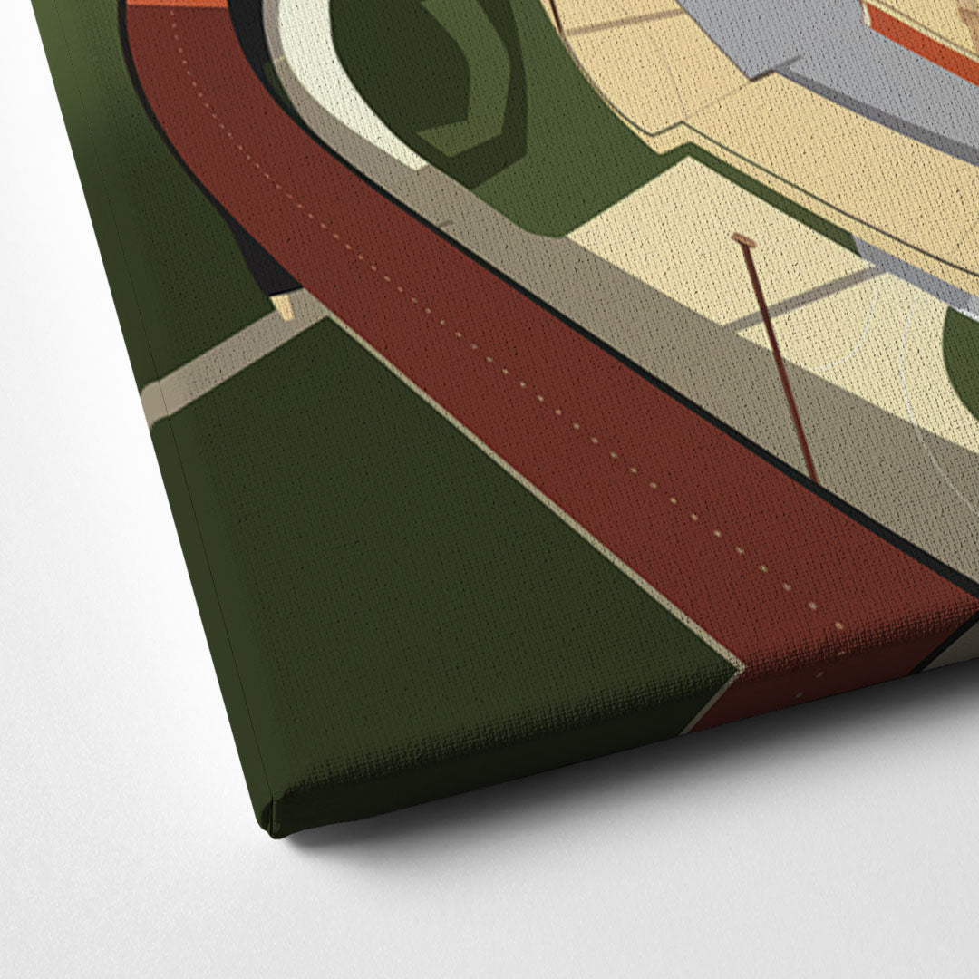 Camden Yards Baseball Stadium Canvas Close Up