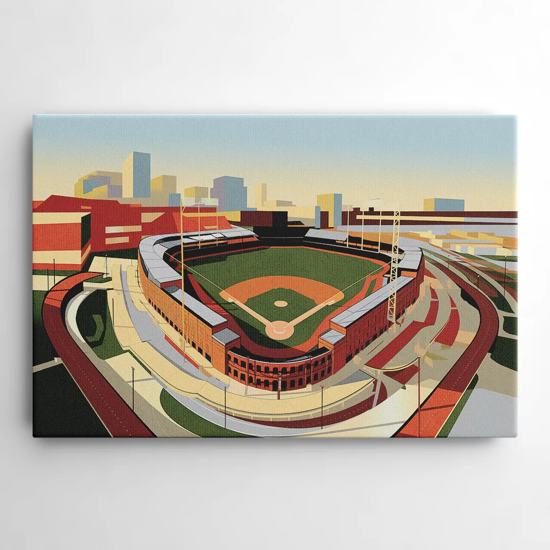 Camden Yards Baseball Stadium - Canvas Wall Art
