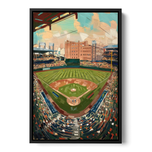 Camden Yards Orioles Tribute - Black Framed Canvas Wall Art - Front