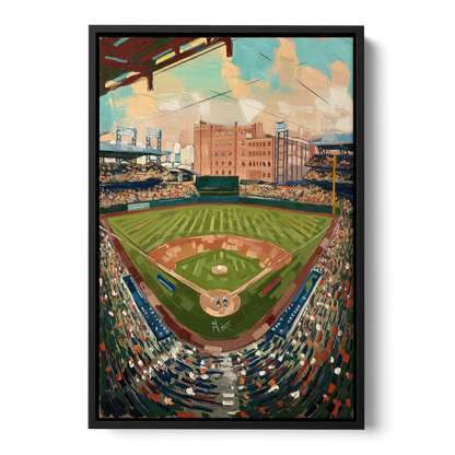 Camden Yards Orioles Tribute Front - Black Canvas Wall Art