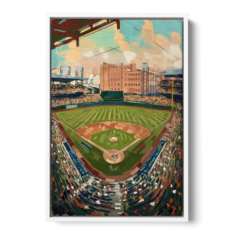 Camden Yards Orioles Tribute Front - White Canvas Wall Art