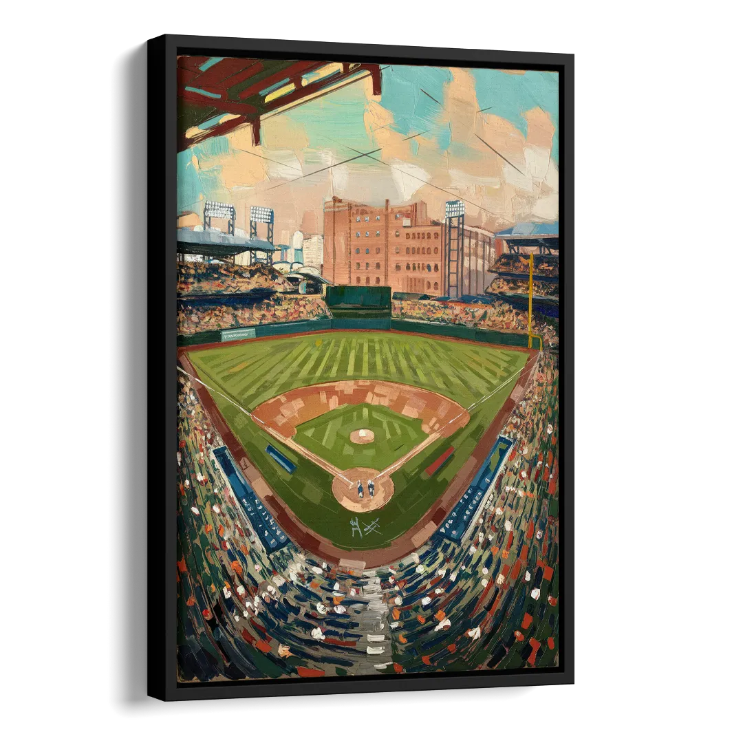 Camden Yards Orioles Tribute Side - Black Canvas Wall Art