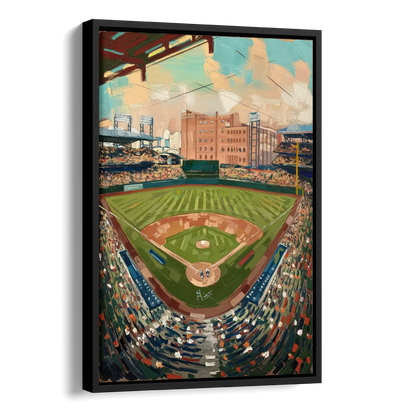 Camden Yards Orioles Tribute Side - Black Canvas Wall Art