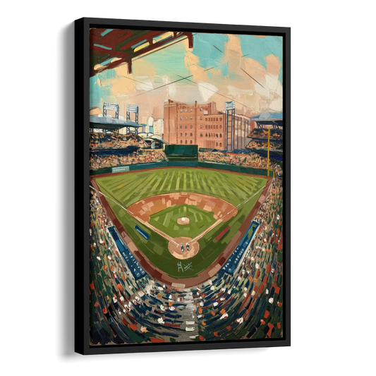 Camden Yards Orioles Tribute Side - Black Canvas Wall Art