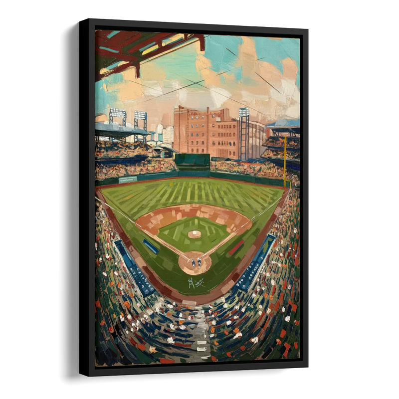 Camden Yards Orioles Tribute Side - Black Canvas Wall Art