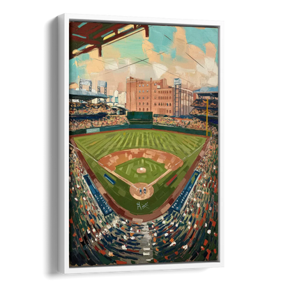 Camden Yards Orioles Tribute Side - White Canvas Wall Art