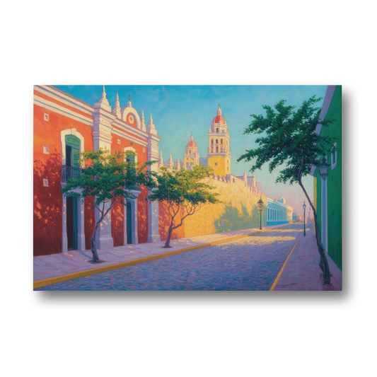 Campeche Walled City - Canvas Wall Art - Front