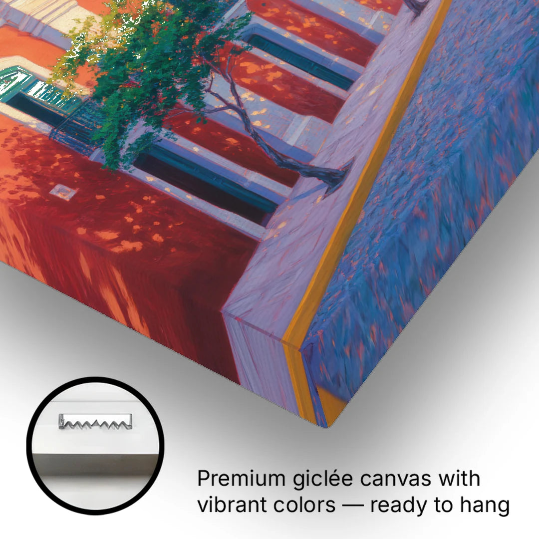 Campeche Walled City - Canvas Wall Art - Gallery Wrap Corner