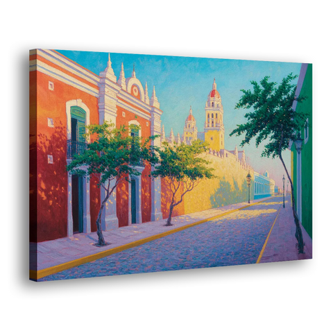 Campeche Walled City - Canvas Wall Art