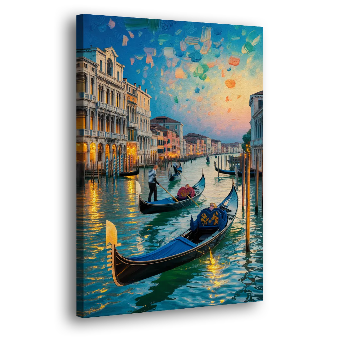 Canal Grande Serenity Side - Canvas Wall Art