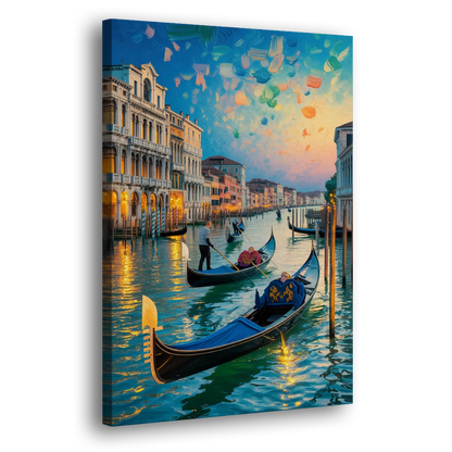 Canal Grande Serenity Side - Canvas Wall Art
