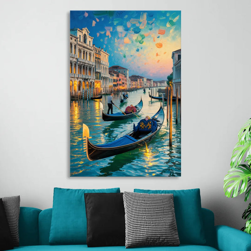 Canal Grande Serenity Sitting Room - Canvas Wall Art