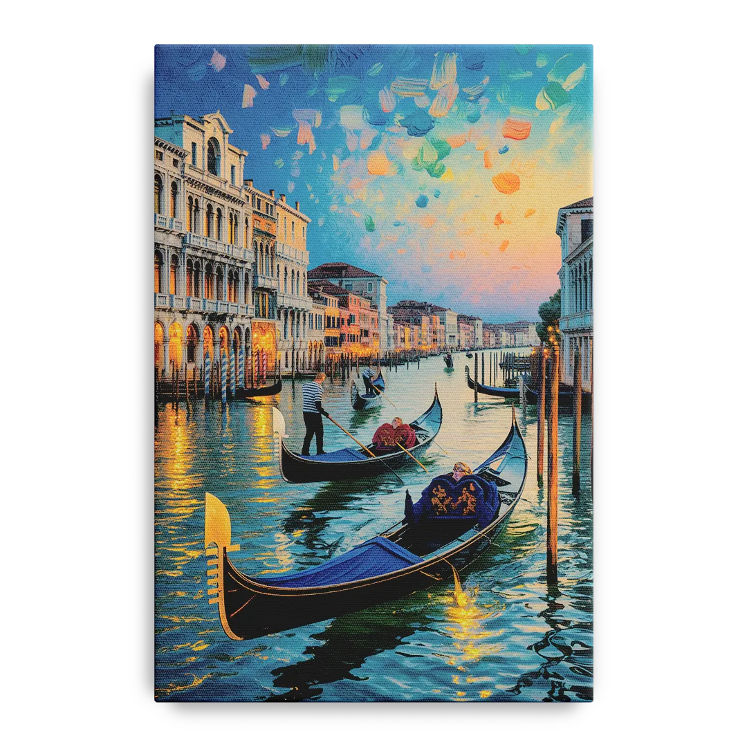 Canal Grande Serenity Front - Canvas Wall Art