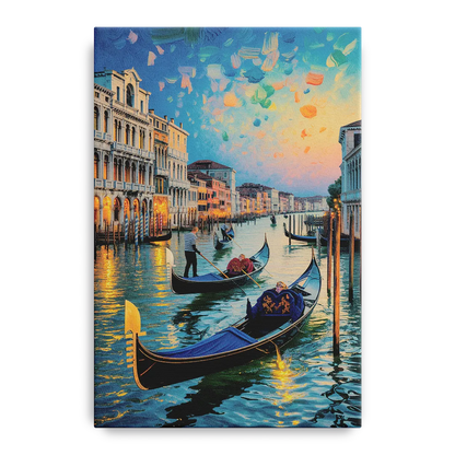 Canal Grande Serenity Front - Canvas Wall Art