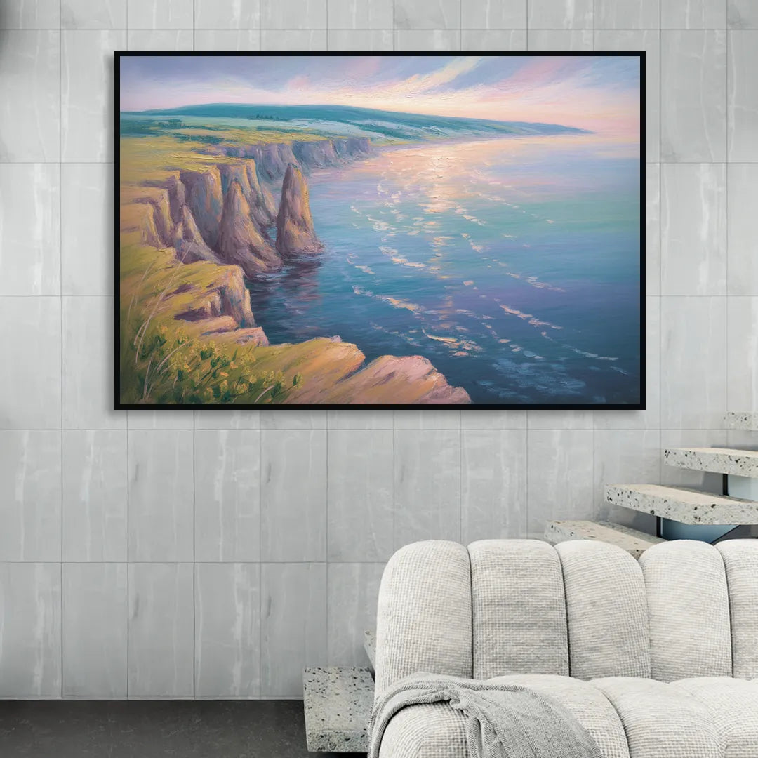 Cape Breton Highlands Sitting Room - Black Canvas Wall Art