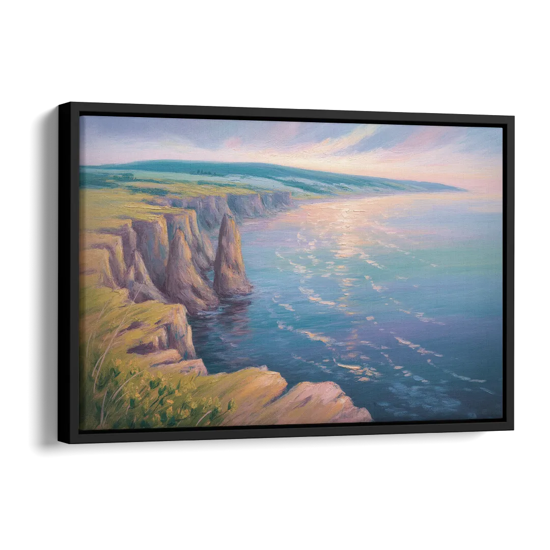 Cape Breton Highlands Side - Black Canvas Wall Art