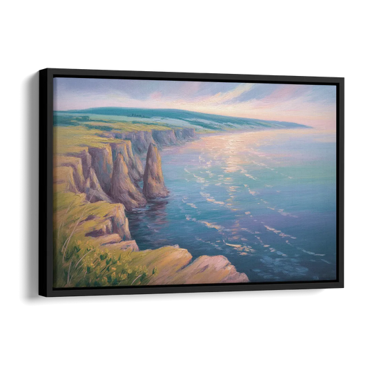 Cape Breton Highlands Side - Black Canvas Wall Art