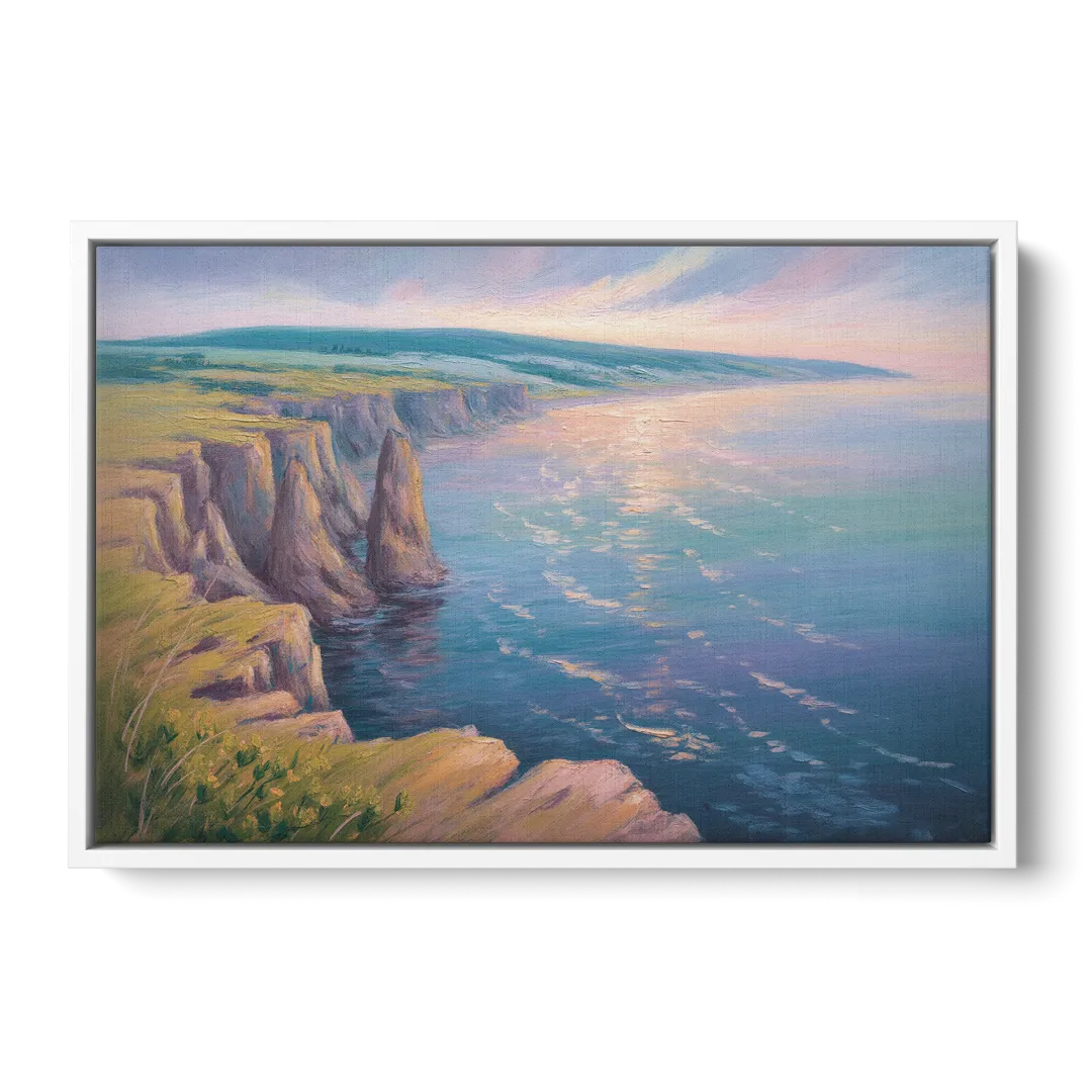 Cape Breton Highlands Front - White Canvas Wall Art