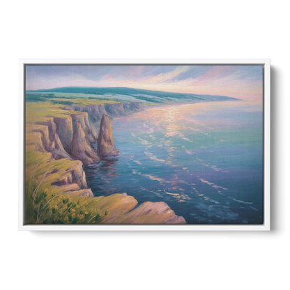 Cape Breton Highlands Front - White Canvas Wall Art