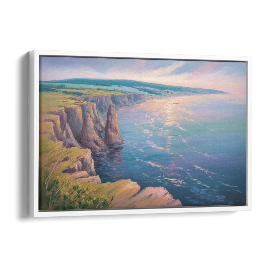 Cape Breton Highlands Side - White Canvas Wall Art